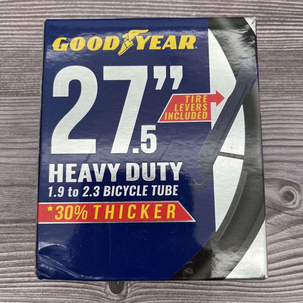 Goodyear 27.5" Heavy Duty 1.9" to 2.3" Bicycle Tube 30% Thicker W Tire Tool NEW